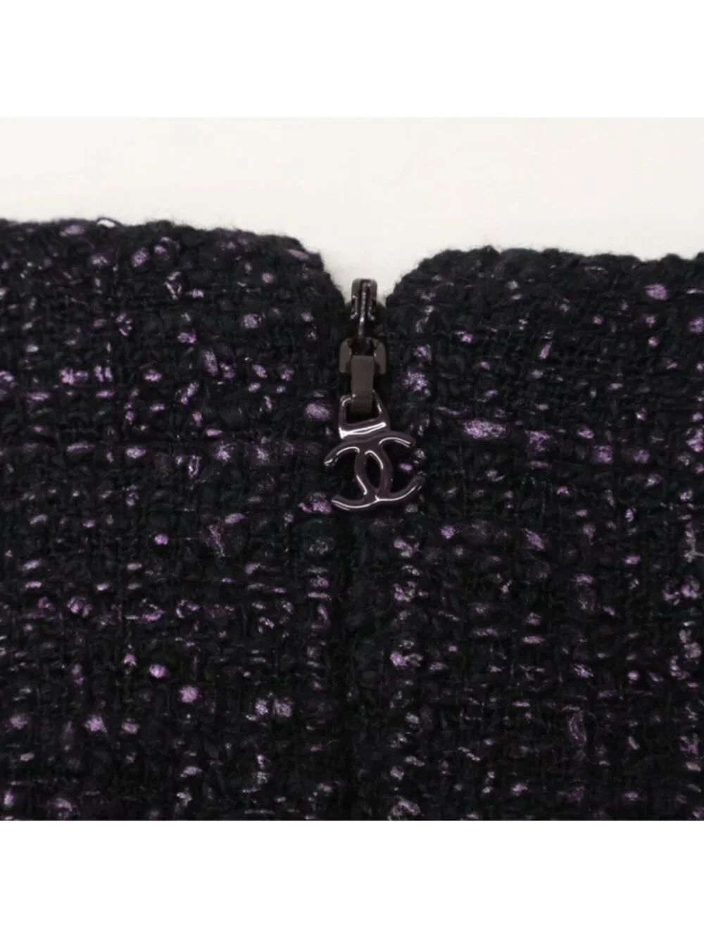 Chanel Tweed Short Sleeve Mini 40 Dress